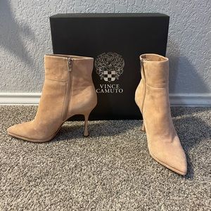 Vince Camuto Pitonnda Suede Booties